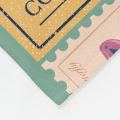  rustieke oude postzegels en cenima tickets fleece deken (Hoek)