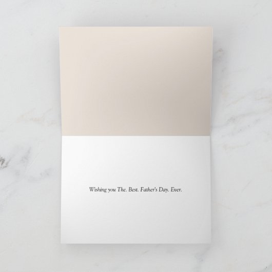 Rustieke oude roeiboot Vaderdag Bedankkaart (Binnen)