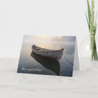 Rustieke oude roeiboot Vaderdag