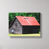rustieke oude schuur canvas afdruk (Voorkant)