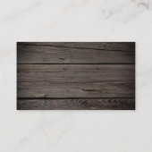 Rustieke oude schuur hout bloemen informatiekaartje (Achterkant)