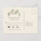 Rustieke Oude Schuur Houten RSVP Uitnodiging Briefkaart (Achterkant)