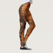 Rustieke  Oude Wereldkaart Leggings (Rechts)