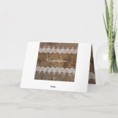 Rustieke Ouders Gefeliciteerd Groeten Kaart (Achterkant)