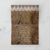 Rustieke Ouders Gefeliciteerd Groeten Kaart (Binnen)