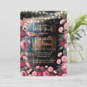 Rustieke Outdoor Barn Whiskey Barrel Vrijgezellenf Kaart (Staand voorkant)