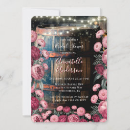 Rustieke Outdoor Barn Whiskey Barrel Vrijgezellenf Kaart