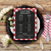 Rustieke Outdoor BBQ Grilling Party Krijtbord Teke Menu