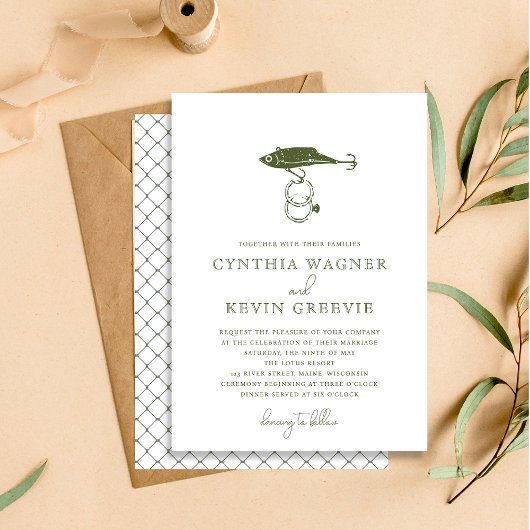 Rustieke Outdoor Gevist Lure Hook Rings Groen Kaart