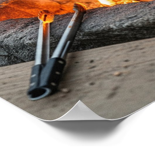 Rustieke outdoor koken poster (Hoek)