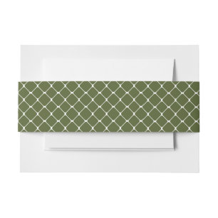 Rustieke Outdoor Moss Sage Green Vissen Net Uitnodigingen Wikkel