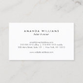 Rustieke Oven Mitt Logo op Zwart Hout voor Bakkeri Visitekaartje (Achterkant)