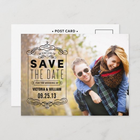 RUSTIEKE OVERLAY | SLA DE DATUM VAN AANKONDIGING O (Voorkant / Achterkant)