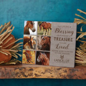 Rustieke Paard Herdenkingsfoto Fotoplaat (Zijkant)