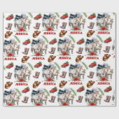 Rustieke Paard land Waterverf Cadeaupapier (Vlak)