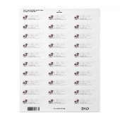 Rustieke Paard Retouradres Etiket (Full Sheet)