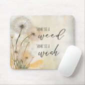 Rustieke paardenbloem Sommige zien een wiet Sommig Muismat (Met muis)