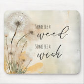 Rustieke paardenbloem Sommige zien een wiet Sommig Muismat (Voorkant)