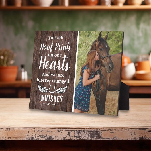 Rustieke Paardenherdenking | Foto Aandenken Fotoplaat