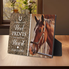 Rustieke paardenherdenking - foto bij verlies huis fotoplaat