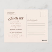 Rustieke Paarse Houten Strijklichten sparen de Dat Briefkaart (Achterkant)