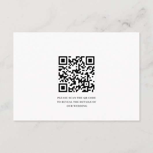 Rustieke Paarse lavendel & citroenen bruiloft deta Informatiekaartje (Achterkant)