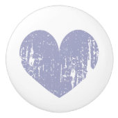 Rustieke paarse liefde hart deur of lade pull knop (Voorkant)