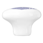 Rustieke paarse liefde hart deur of lade pull knop (Zijkant)