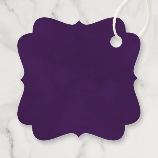 Rustieke Paarse Rozen Elegante bruiloft dank u Bedankjes Labels (Achterkant)