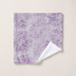 rustieke paarse, sjofele elegante, bleke lavendel washandje