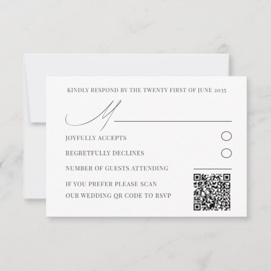 Rustieke Paarse Waterverf Bloemen Huwelijk RSVP (Voorkant)