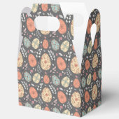 Rustieke Paastafel Cadeaudoos – Donkere Bloemen Ei Bedankdoosjes (Open)