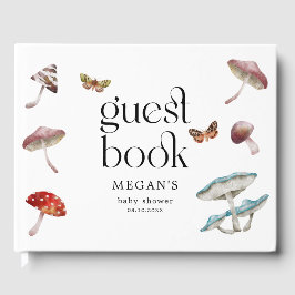 Rustieke paddenstoel Enchanted Baby shower Gastenboek