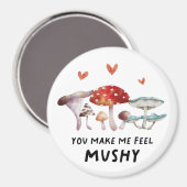 Rustieke paddenstoel laat me papperig voelen magneet (Voorkant / Achterkant)