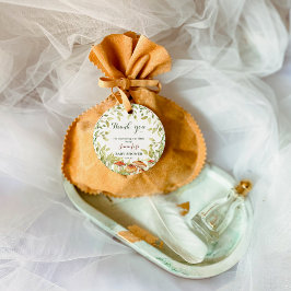 Rustieke Paddestoelen & Groen Dank u Woodland Bedankjes Labels