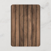 Rustieke Pannenkoeken Baby & Brunch Baby shower Informatiekaartje (Achterkant)