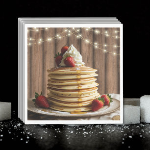 Rustieke Pannenkoeken Baby & Brunch Baby shower Servet