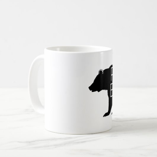 Rustieke Papa Beer Mok (Voorkant links)