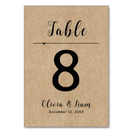 rustieke papieren bruiloft kaart