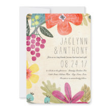 Rustieke Paradijs Waterverf Wijngaard Bruiloft