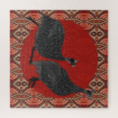 Rustieke parelhoenvogels lopen legpuzzel (Horizontaal)