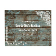 Rustieke Parels & Lace Wedding RSVP