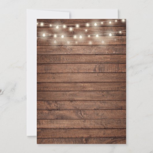 Rustieke paren douche per post lange afstand kaart (Achterkant)