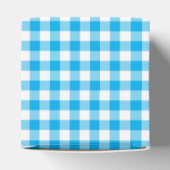 Rustieke Party Blue Plaid Gingham Country Wedding Bedankdoosjes (Bovenkant)