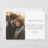 Rustieke Pas getrouwd Vrolijk & Getrouwd Kerstfoto Feestdagenkaart (Voorkant)