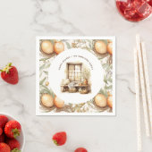 Rustieke Pasen Beige Gepersonaliseerde familienaam Servet (Insitu)