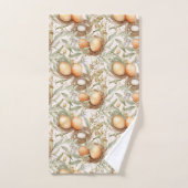Rustieke Pasen Gepersonaliseerde Familie Beige Bad Handdoek (Handdoek)