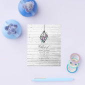 Rustieke Pastel Bloem Terrarium Tuin Bruiloft Flyer (Enkel)