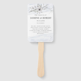 Rustieke Pastel Botanics Bruiloft Hand Fan Handwaaier