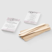 Rustieke Pastel Botanics Bruiloft Hand Fan Handwaaier (Niet-gemonteerd)